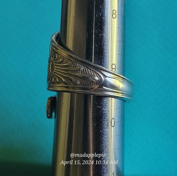 1867 Tiffany & Company/ John Polhamus Spoon Ring in Sterling Silver Luxury #50 - Picture 13 of 17